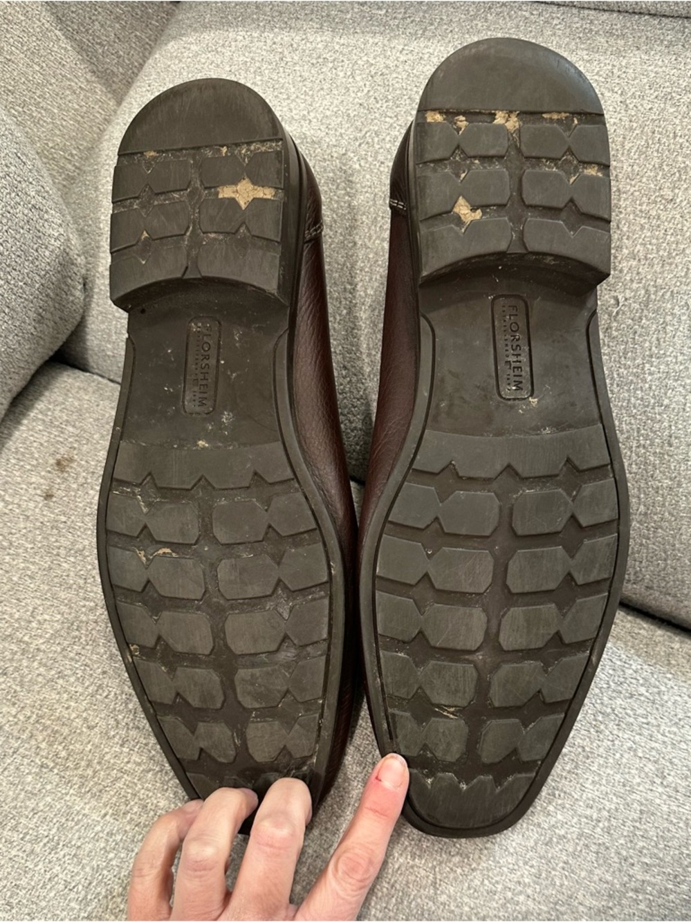 Florsheim Dark Brown Leather Penny Loafers - Picture 7 of 7